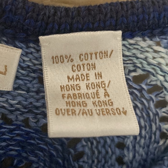 Dana Buchman loose knit v neck sweater size L - Picture 4 of 7